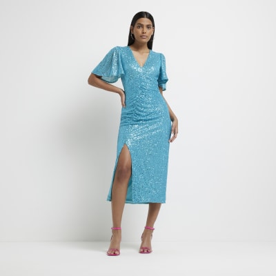 midi sequin dresses uk