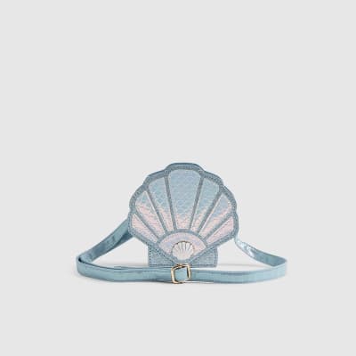 Blue Shell Cross Body Bag