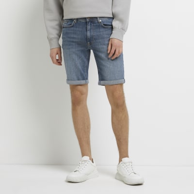 River island sale mens denim shorts