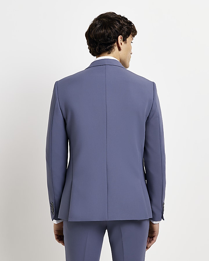 Blue Skinny fit suit jacket