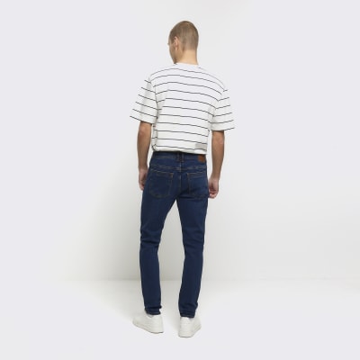 Blue skinny jeans | River Island