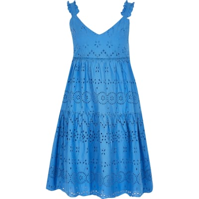 midi broderie dress