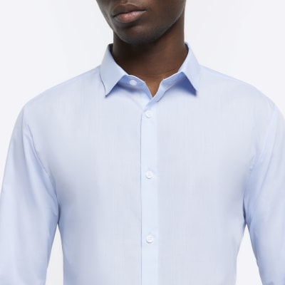 Blue slim fit multipack of 5 smart shirts