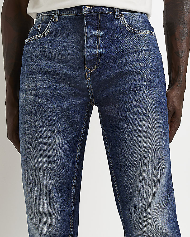 Blue Slim fit Relaxed jeans