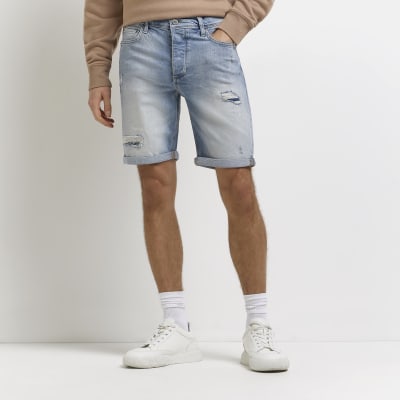 River island mens jean 2024 shorts