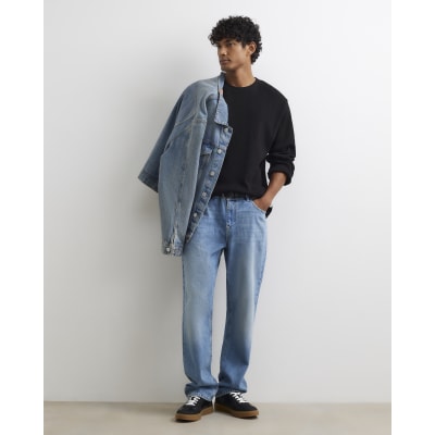 Blue Straight Fit Jeans