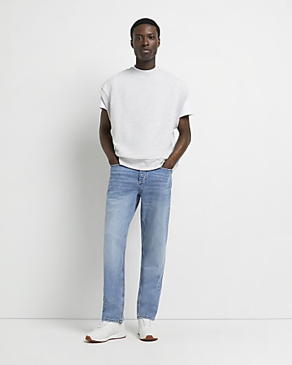 Blue Straight fit jeans