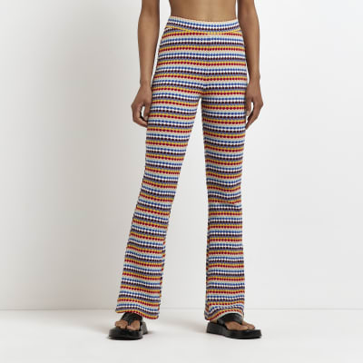 blue stripe trousers