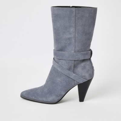 river island silver boots