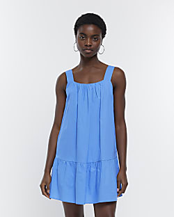 Blue Swing Mini Dress