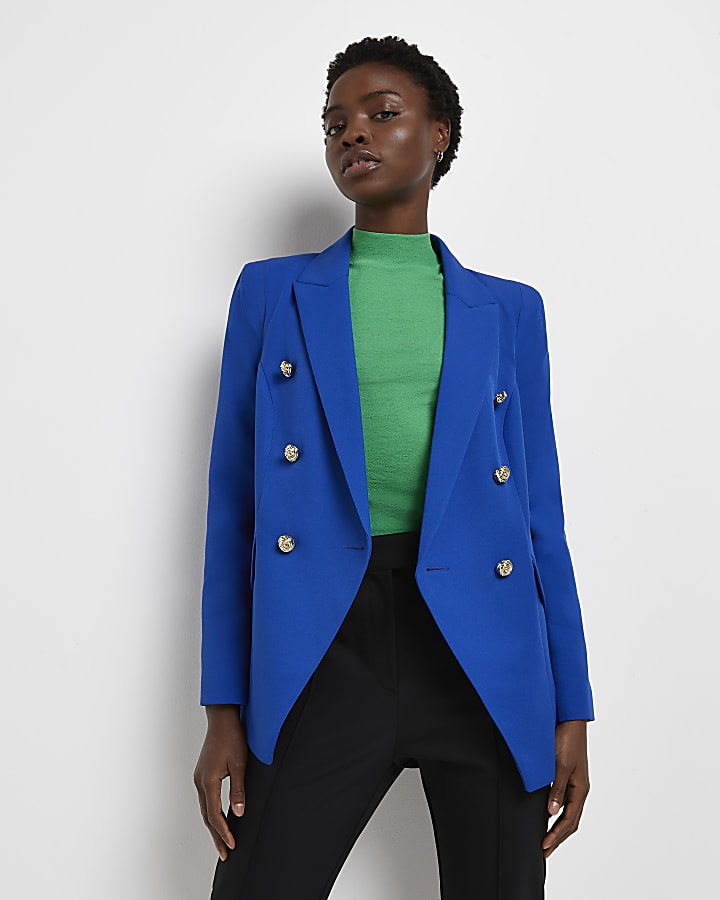 Blue tailored blazer