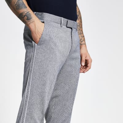 blue skinny trousers mens