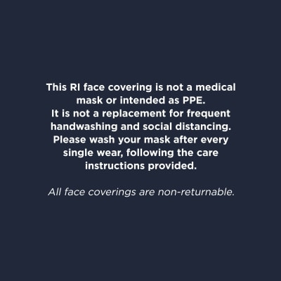 Blue tie dye face covering