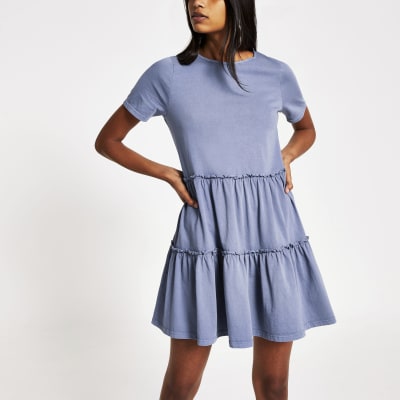 tiered t shirt dress