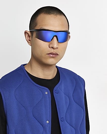 Blue Visor sunglasses