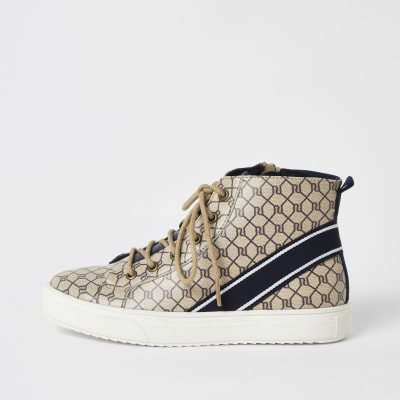 river island high top trainers