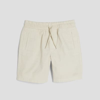 Boys Beige Pull On Shorts River Island