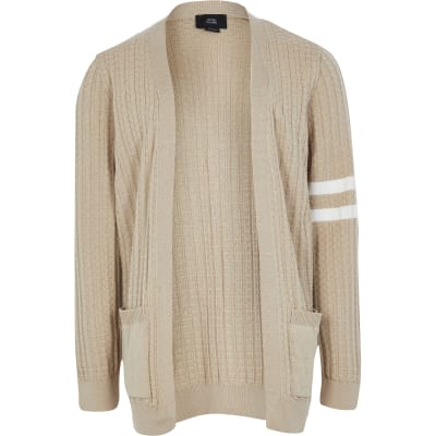 boys beige cardigan