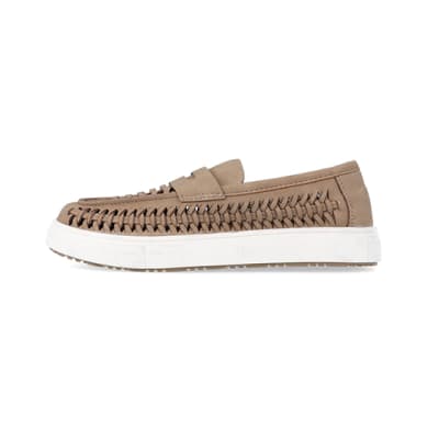 Boys best sale beige loafers