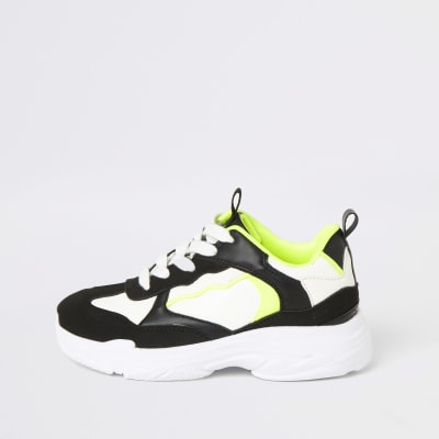 neon chunky trainers