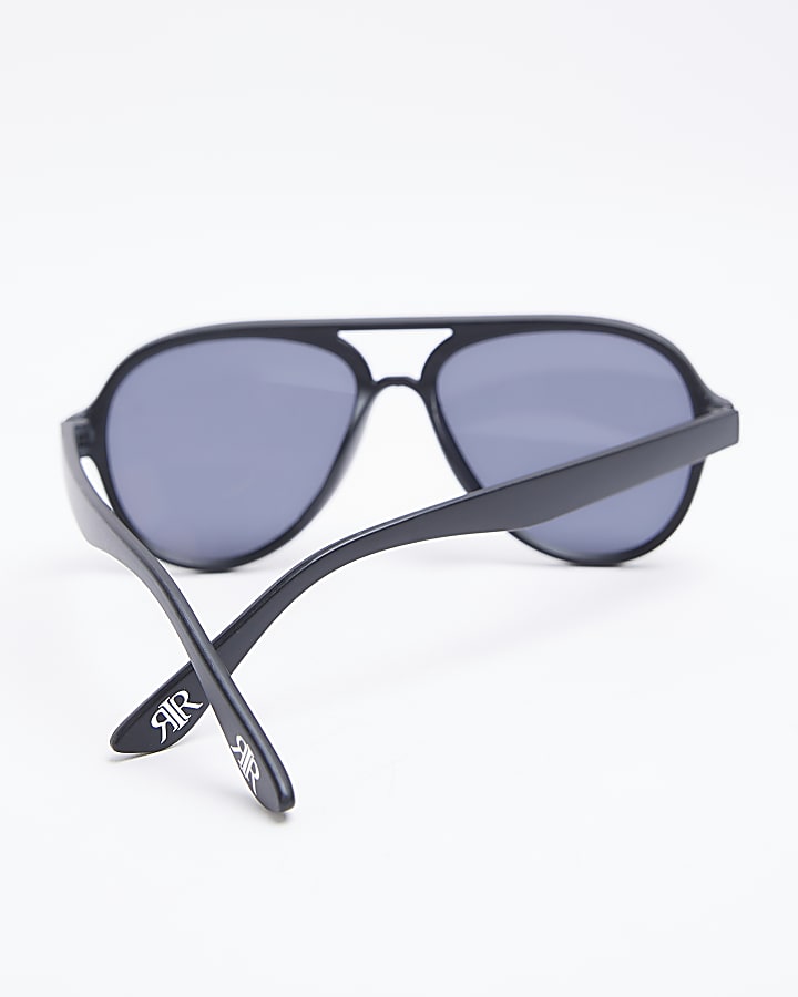 Boys Black Aviator Sunglasses