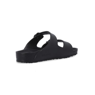 360 degree animation of product Boys black Birkenstock sandals frame-12