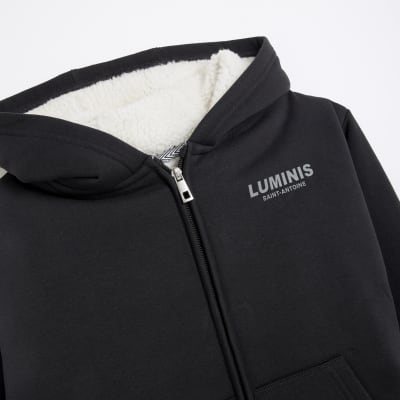 Boys borg lined hoodie sales