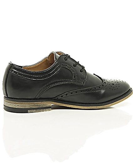 360 degree animation of product Boys black brogues frame-11