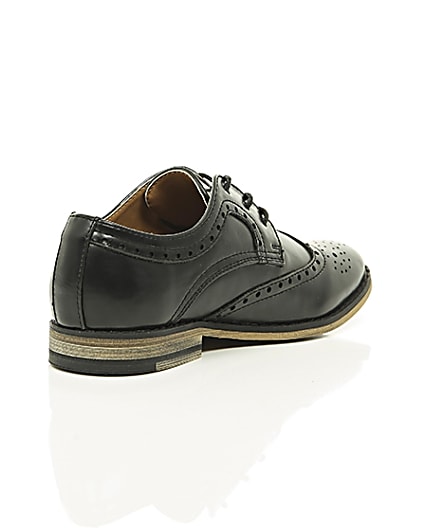 360 degree animation of product Boys black brogues frame-13