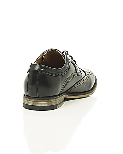 360 degree animation of product Boys black brogues frame-14