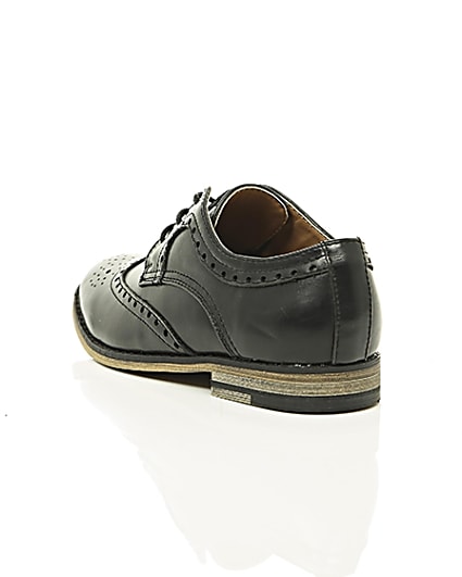 360 degree animation of product Boys black brogues frame-18