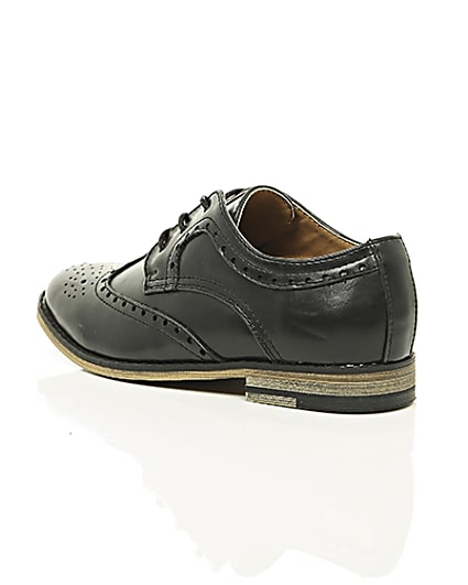 360 degree animation of product Boys black brogues frame-19