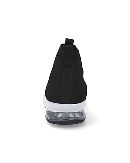 360 degree animation of product Boys black bubble sock trainers frame-9