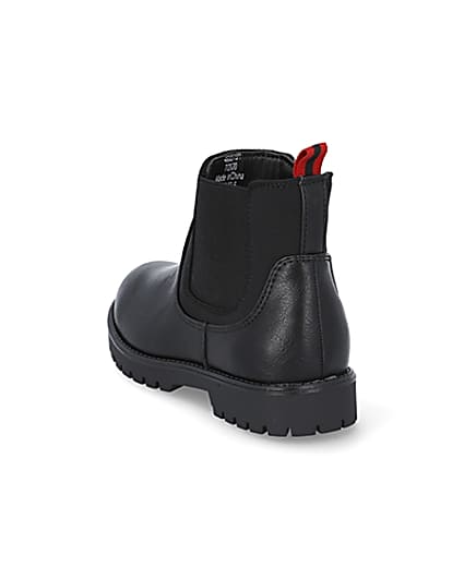 360 degree animation of product Boys black chelsea boot frame-7