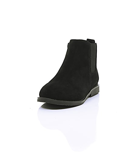 360 degree animation of product Boys black chelsea boots frame-2