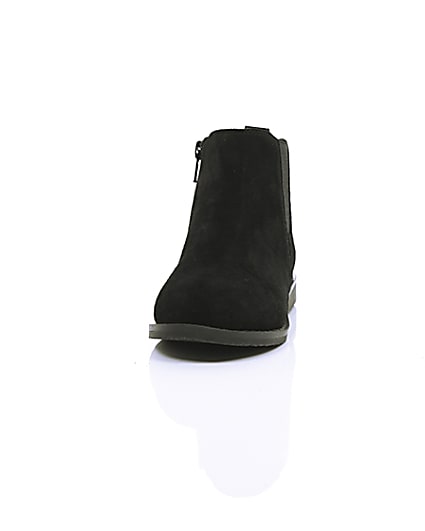 360 degree animation of product Boys black chelsea boots frame-3
