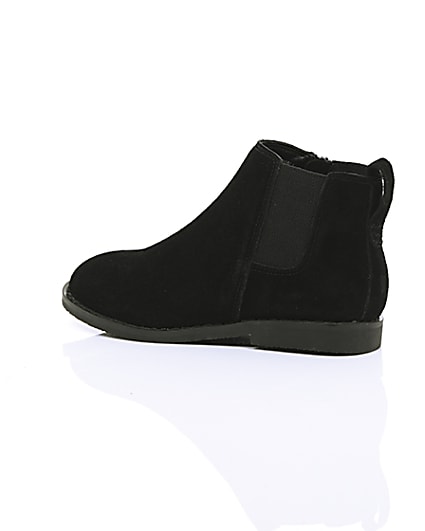 360 degree animation of product Boys black chelsea boots frame-20