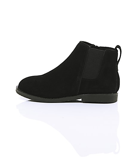 360 degree animation of product Boys black chelsea boots frame-21