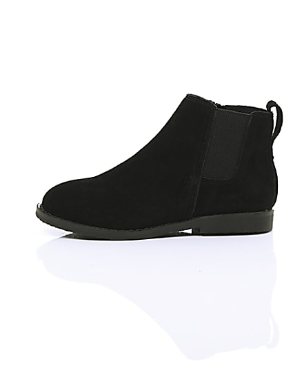 360 degree animation of product Boys black chelsea boots frame-22