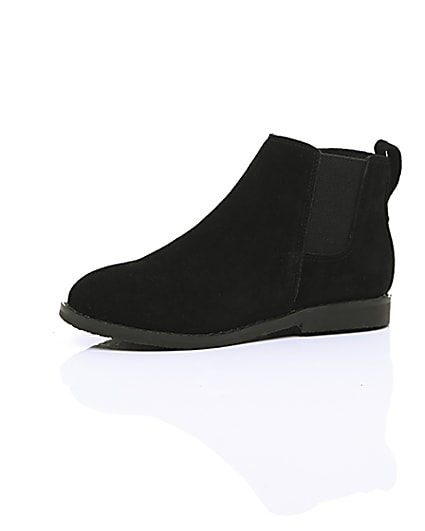360 degree animation of product Boys black chelsea boots frame-23