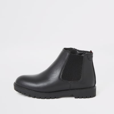 boys chelsea boots black