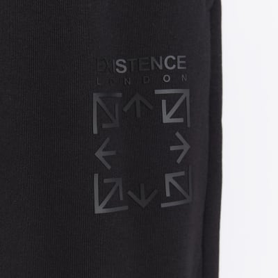 black cuffed joggers
