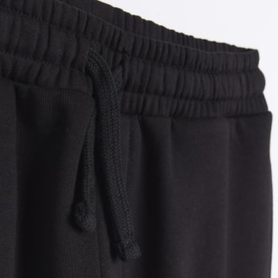 black cuffed joggers