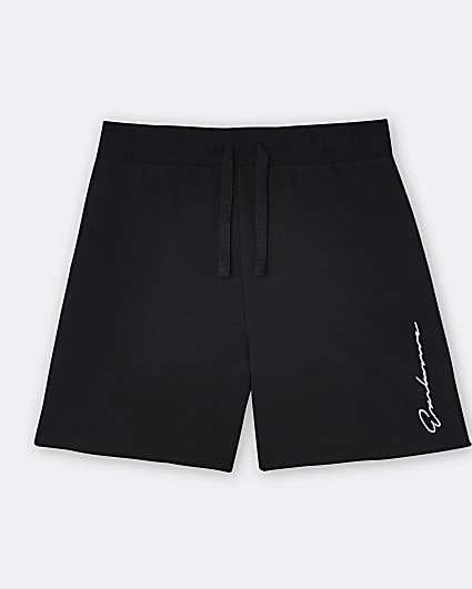 Boys black 'Exclusive' shorts