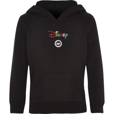 Boys Black Hype Disney Hoodie River Island