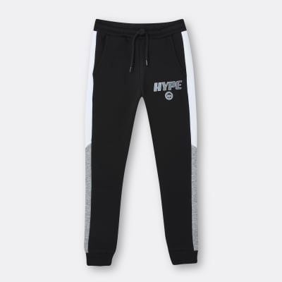 hype black joggers