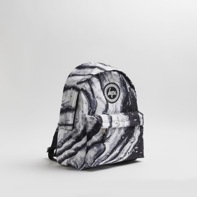 Boys Black HYPE Marble Backpack