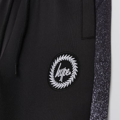 hype black joggers