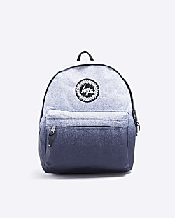 Boys Black HYPE speckled Ombre Backpack
