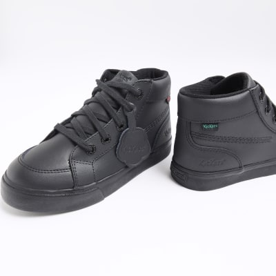 Boys Black Kickers TOVNI HI lace up shoes